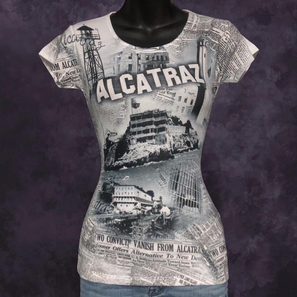 90s Alcatraz AOP Tee - Picture 2 of 4